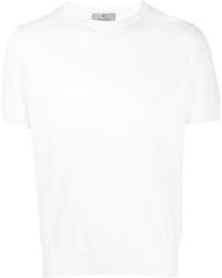Canali - Knitted Cotton T-Shirt - Lyst
