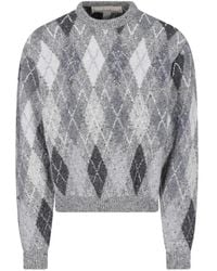 ERL - Diamond Pattern Knit Sweater - Lyst