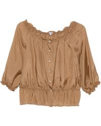 Aspesi - Blouse À Volants - Lyst