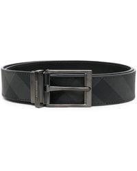 Burberry - Check-Print Reversible Belt - Lyst