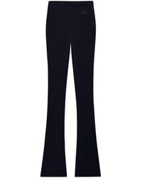 Courreges - Ribbed Flared-leg Trousers - Lyst
