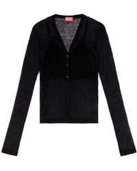 DIESEL - M-Arina Semi-Sheer Cardigan - Lyst