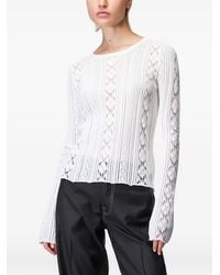 Roberto Collina - Openwork Sweater - Lyst