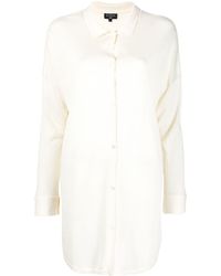 N.Peal Cashmere - Longline Silk-cashmere Blend Shirt - Lyst