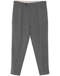 Berwich - Chiaia Pleated Cuffed Trousers - Lyst
