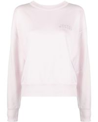 Isabel Marant - Shad Logo-embroidered Cotton Blend Sweatshirt - Lyst