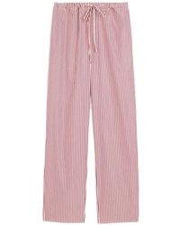 Ami Paris - Katoenen Elastische Gestreepte Broek - Lyst