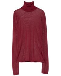 Zimmermann - Jersey De Punto Fino Con Cuello Alto - Lyst