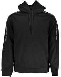 Calvin Klein - Logo-Tape Hoodie - Lyst