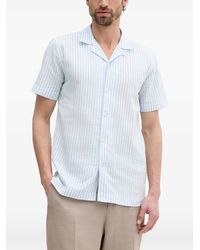 Lindbergh - Vertical-Stripe Short-Sleeve Shirt - Lyst