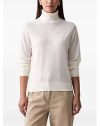 ARMANI EXCHANGE - Logo-Embroidered Roll-Neck Sweater - Lyst