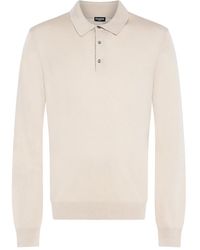 Franzese Collection - Buttoned Ribbed Polo Shirt - Lyst