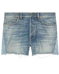 Gucci - Jeans-Shorts im Patchwork-Look - Lyst