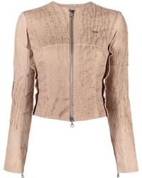 DIESEL - L-crack ジップアップ レザージャケット - Lyst