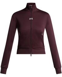 Courreges - High-Neck Zip-Up Sweatshirt - Lyst