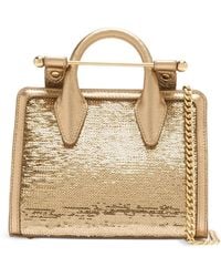Strathberry - Borsa Tote Nano Tote Con Paillettes - Lyst