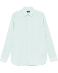 Tom Ford - Gestreept Overhemd - Lyst