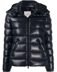 Moncler Donsjack Met Capuchon - Blauw