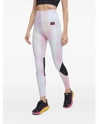 EA7 - Logo-detail leggings - Lyst