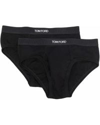Tom Ford - Set Of 2 Logo-Waistband Cotton Briefs - Lyst
