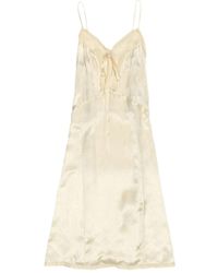 Bimba Y Lola - Midi-Jurk Met V-Hals - Lyst