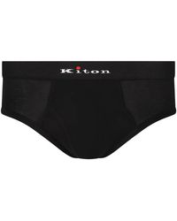 Kiton - Bragas Con Logo En La Cintura - Lyst