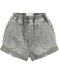 One Teaspoon - Hunters Elasticated Denim Shorts - Lyst
