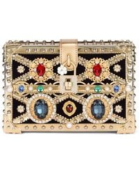 Dolce & Gabbana - Dolce Box Bejewelled Top-Handle Bag - Lyst
