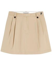 Tommy Hilfiger - Pleated Embroidered Mini Skirt - Lyst
