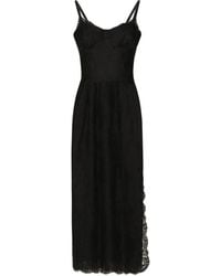 Dolce & Gabbana - Lace Midi Dress - Lyst