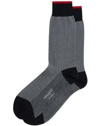 Hackett - Herringbone-Jacquard Socks - Lyst