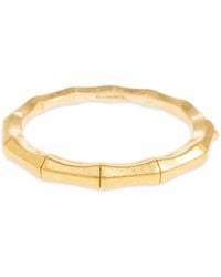 AllSaints - Bamboo-Effect Engraved-Logo Bracelet - Lyst