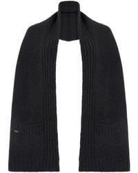 Moorer - Ribbed-Knit Pocket Scarf - Lyst