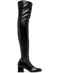 Courreges - Knee-high Boot In Leather - Lyst