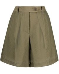 Helmut Lang - Pleated Sheer Shorts - Lyst