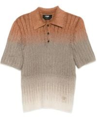 Fendi - Poloshirt Met Kleurverloop - Lyst