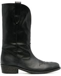 Via Roma 15 - Leather Western-style Boots - Lyst