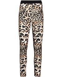 Rabanne - Leopard Print Stretch-fit leggings - Lyst