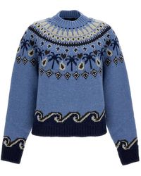 Alanui - Jacquard-Knit Sweater - Lyst