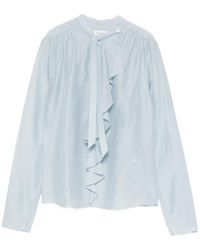 Jacob Cohen - Pussy-Bow Ruffled Blouse - Lyst
