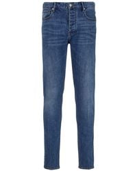 Emporio Armani - Tief sitzende J75 Slim-Fit-Jeans - Lyst