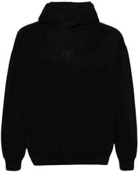 Balenciaga - Logo-Embroidered Cotton Hoodie - Lyst