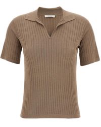 The Row - Ribbed Short-Sleeve T-Shirt - Lyst