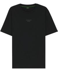 BOSS - X Porsche Mercerized-Cotton T-Shirt With Rear Graphics - Lyst