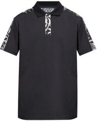 Versace Jeans Couture - Poloshirt mit barockem Print - Lyst