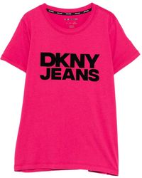 DKNY - Logo Crew Neck T-Shirt - Lyst