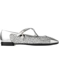 Jimmy Choo - Ballerine Eleri Con Glitter - Lyst