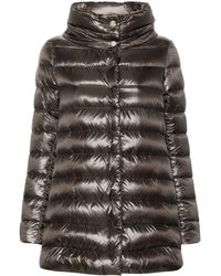 Herno - Trapeze Down Jacket With High Collar - Lyst