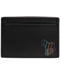 PS by Paul Smith - Zebra-print Leather Cardholder - Lyst