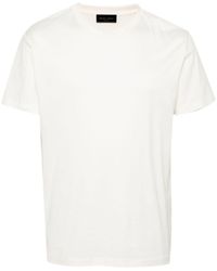 Roberto Collina - Katoenen T-shirt Met Ronde Hals - Lyst